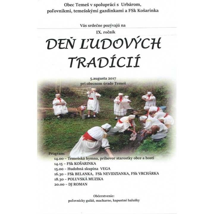 Deň ľudových tradícií - Program