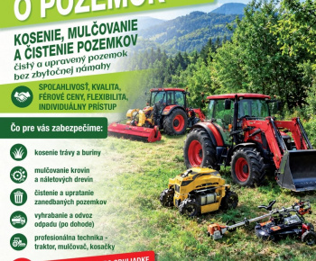 Aktuality / Kosenie, mulčovanie, čistenie pozemkov - foto