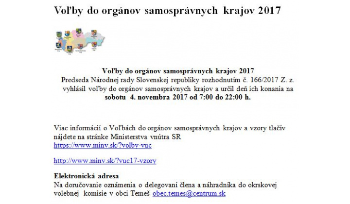 Voľby do orgánov samosprávnych krajov 2017