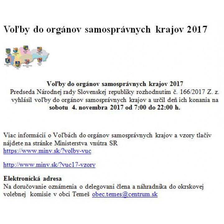 Voľby do orgánov samosprávnych krajov 2017